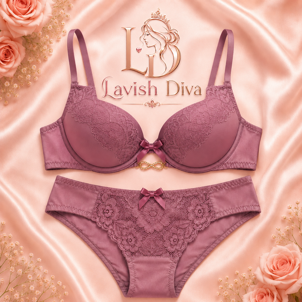 Lavish Diva Bridal Push Up Bra & Panty Set