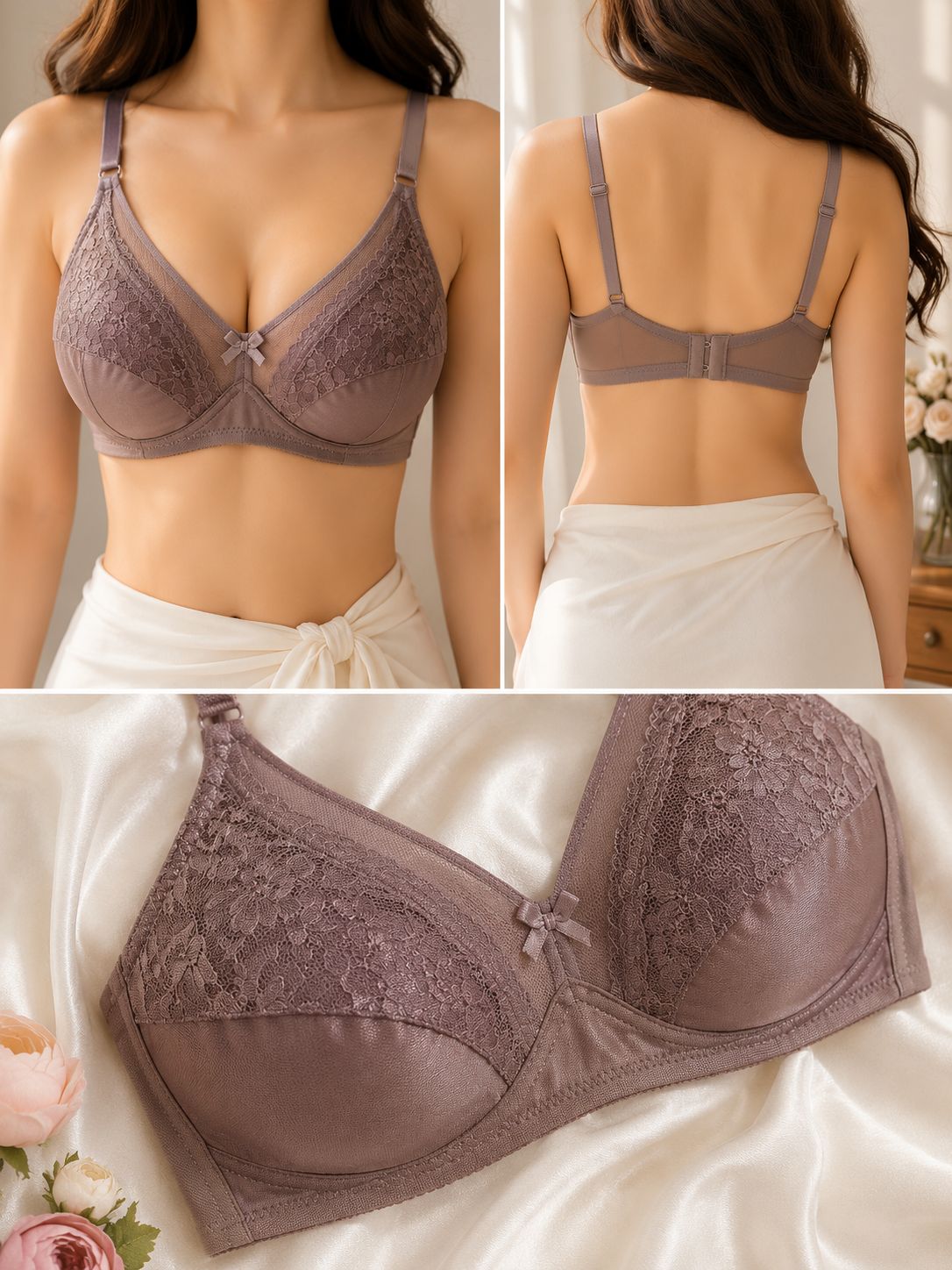 Elegant Lace Comfort Bra