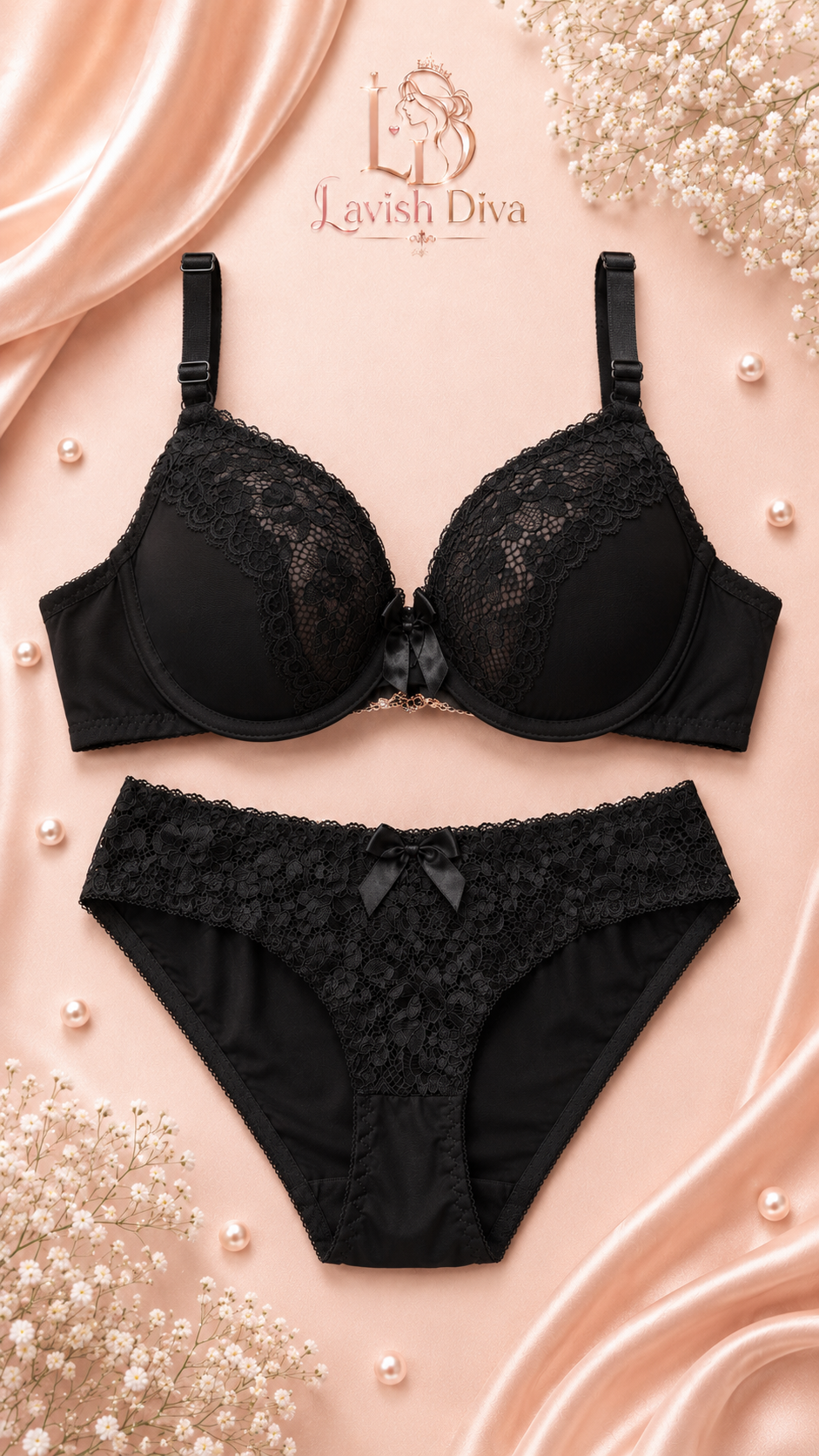 Lavish Diva Bridal Push Up Bra & Panty Set