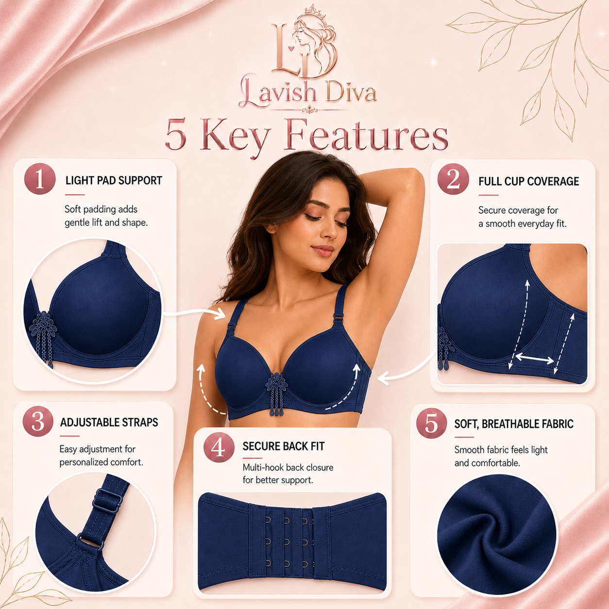 Lavish Diva Light Foam Padded Bra