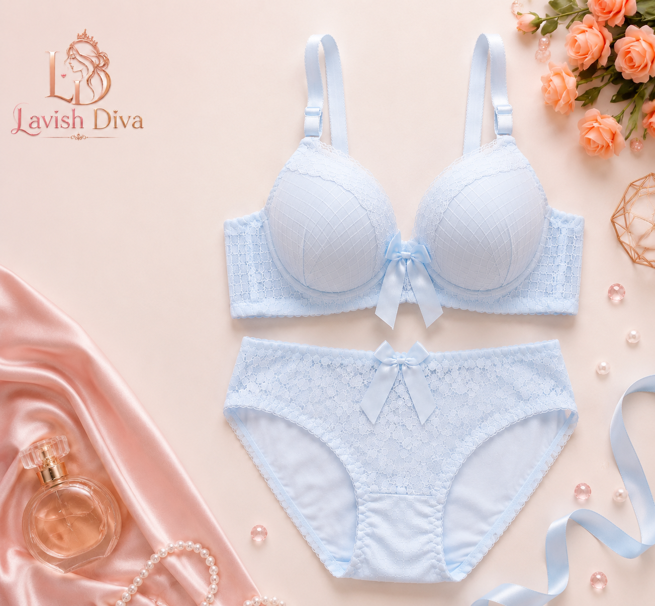 Lavish Diva Noir Lace Set
