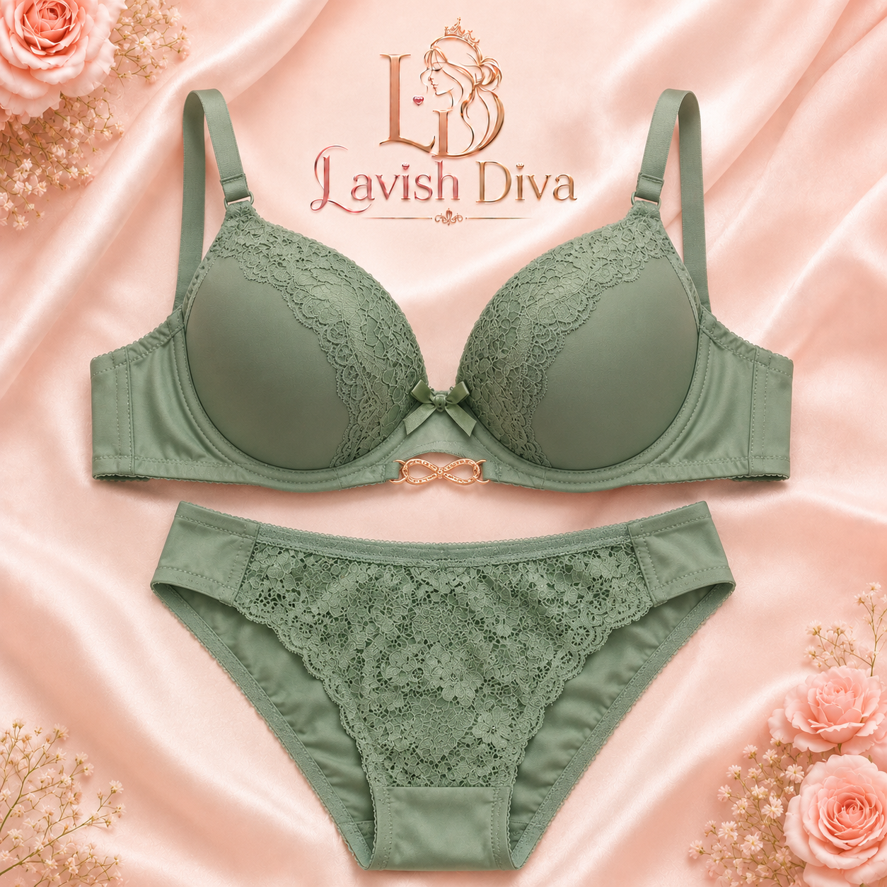 Lavish Diva Bridal Push Up Bra & Panty Set