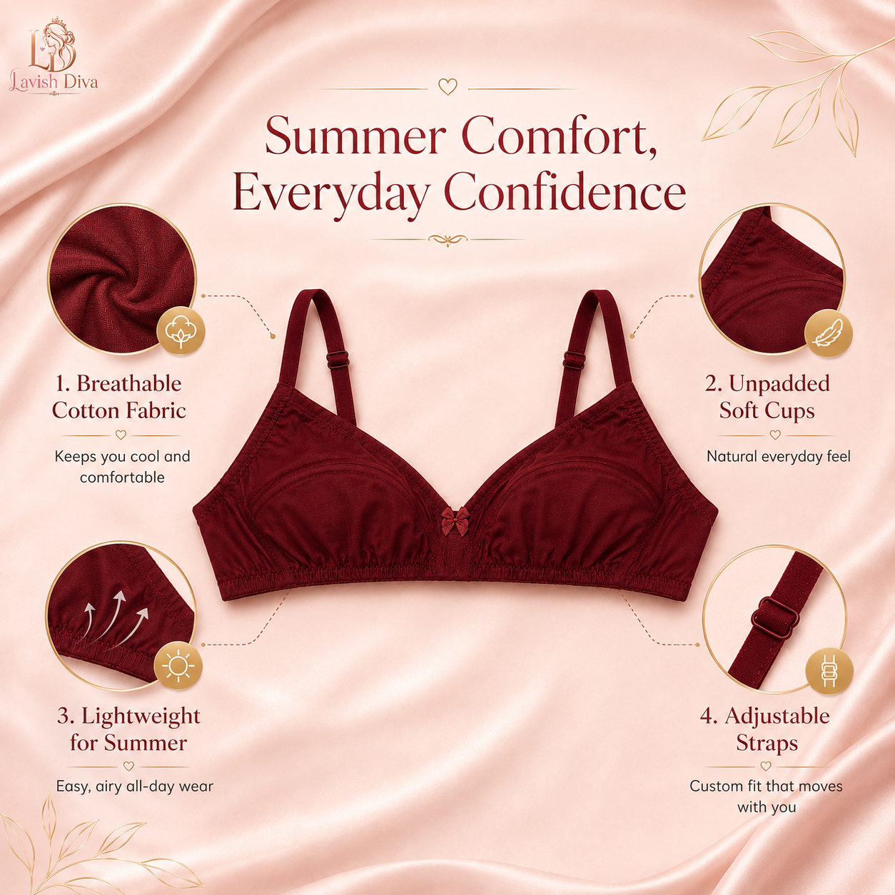 Soft Cotton Daily Wear Bra