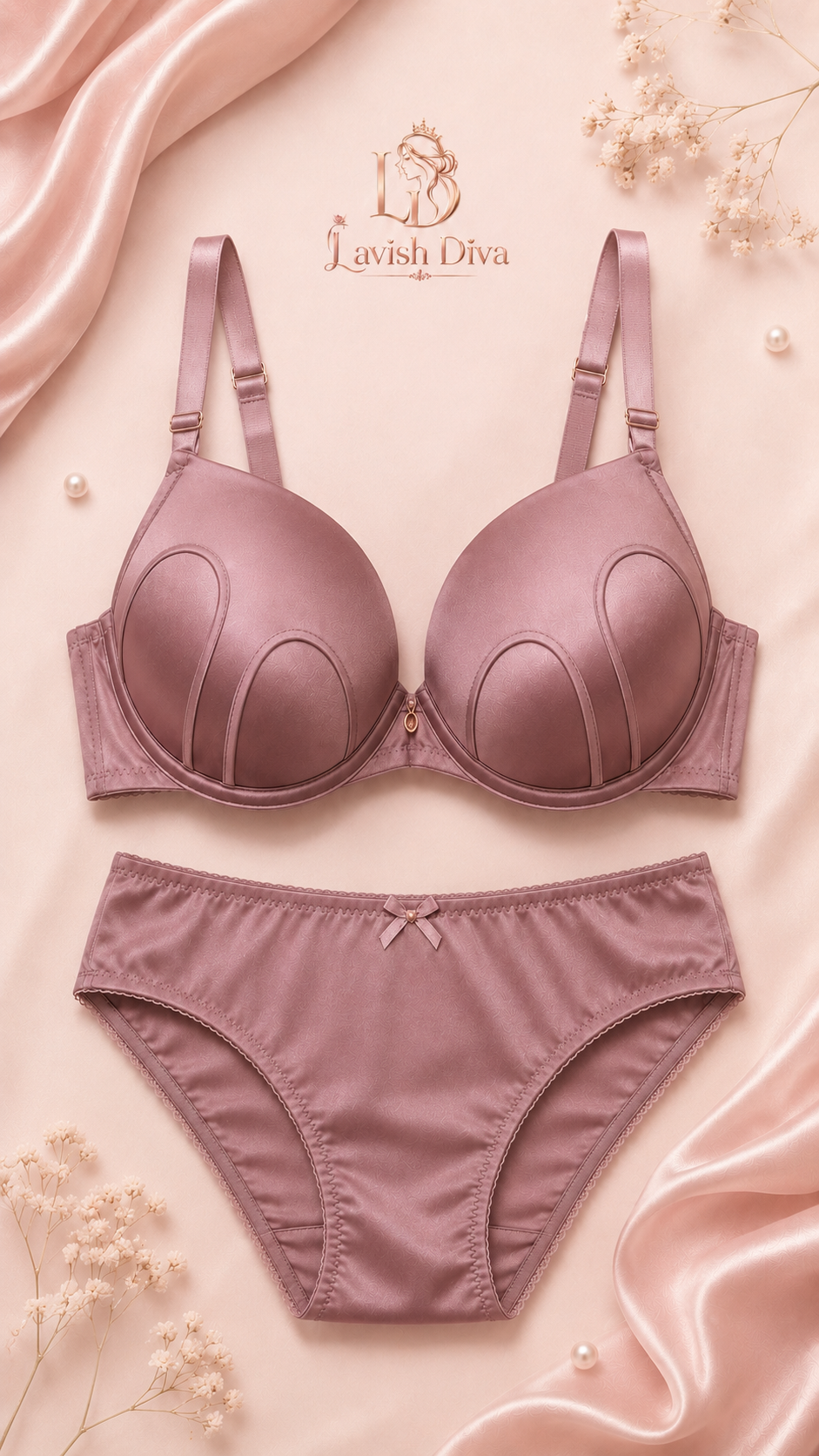 Foam Padded Bra & Panty Set